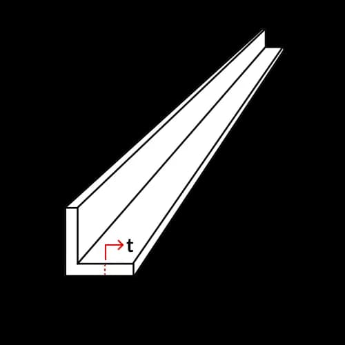 Gambar Spesifikasi Besi Siku 65mm x 65mm x 5mm x 6M [STD, NB]